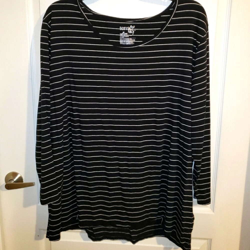 NWOT 3x Striped Blouse